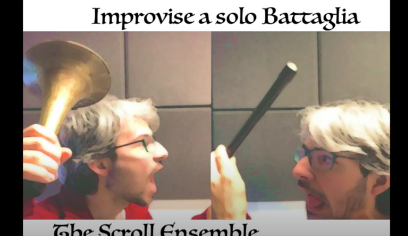 Improvise a battaglia with the notes C E and G | Learning from Jacob van Eyck