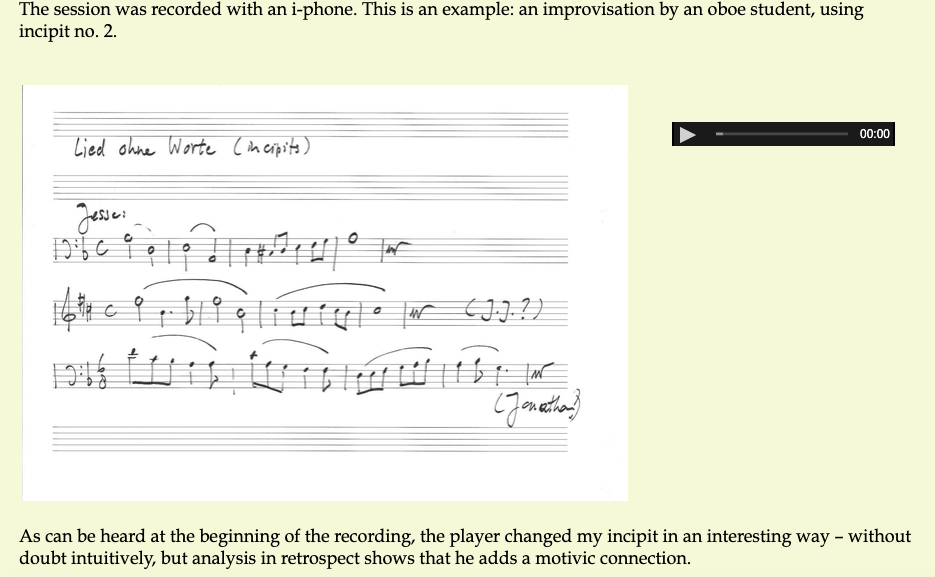 Improvising on basis of 19th-century music making