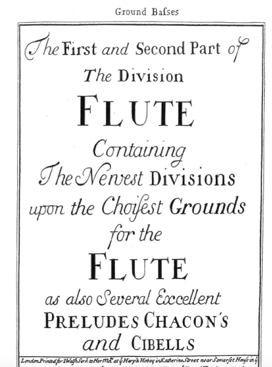 The Division Flute / Violin