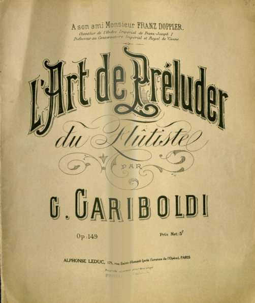 L’art de préluder, Op.149