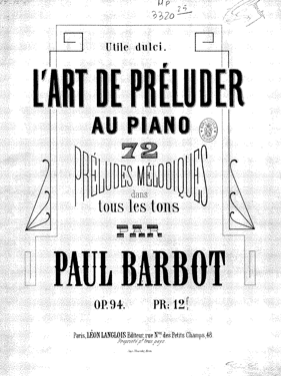 L’art de préluder au piano op.94