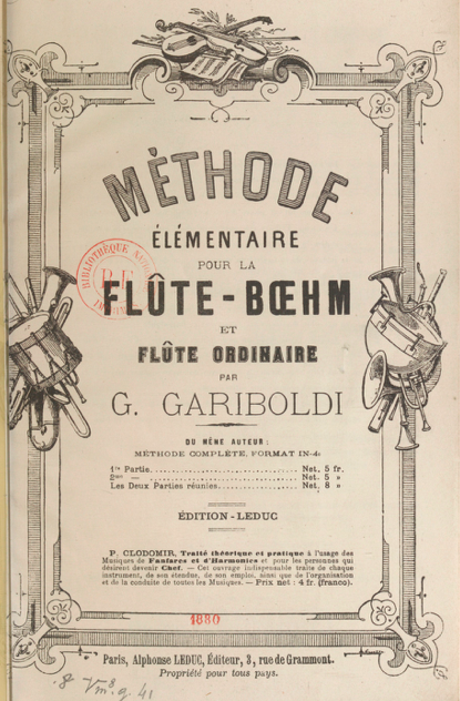 Méthode élémentaire pour la flûte