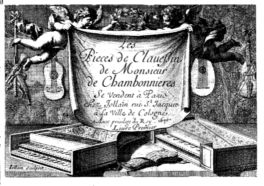 Chambonnières – Pièces de clavecin – ornament table